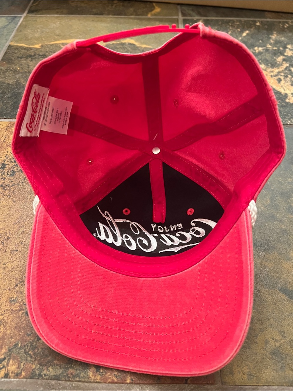 Coca Cola Red Rope Brim Logo Hat - Picture 3 of 3